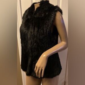 BAGATELLE | Women's Rabbit Fur Vest Front Hook Vest